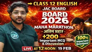 Class 12 English JAC Board Exam 2026 &ndash; Most Important Questions | PYQ | Expected Questions | Objecti