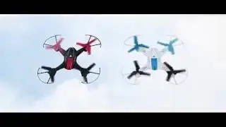 Twin Battle Drones In Action