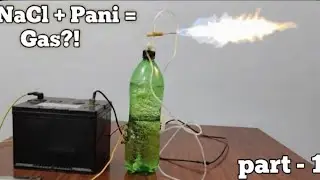 NaCl + Paani + Battery = Hydrogen Gas?! 🤯 (Part-1) ☠️Real Experiment 