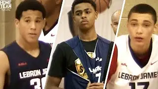 Devin Booker, Zach LaVine, D-Lo, Julius Randle, Andrew Wiggins in High School at LeBron Academy