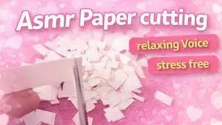 ASMR Paper Cutting || Stress free, relaxing video || Satisfying paper cutting Sound 💗