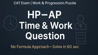 60-Second Quant Mastery | Harmonic Progression (HP Series) | Time & Work for CAT/SSC #logicxonomy