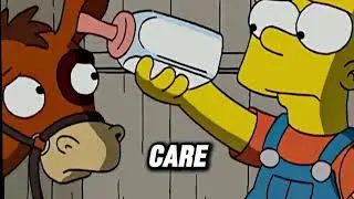 Simpsons Funny Moments | Bart Saves Lou The Cow & Futurama Crossover