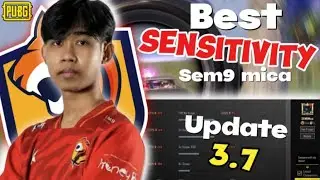 SENSITIVITY PUBG MOBILE TERBAIK 2025 | SENSI SEM9 Mica TERBARU UPDATE 3.7 | SENSI AKURASI 100%