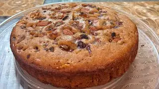 Christmas Special Plum Cake | Eggless Plum Cake 1kg Recipe | No Maida No Oven No Alcohol |