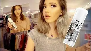 СПРЕЙ ONE DAY-SILVER COLORISTA L'Oreal на каштановых волосах!!