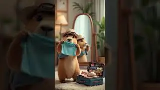 Capybara Packs for Vacation in Style! 🧳🐾✨#capybara #cute #funny #funnyvideo #shorts