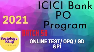 ICICI Bank PO Batch 58 Recruitment 2021 |  All Queries | Online Test Result / GD&PI Result/ OPQ Mail