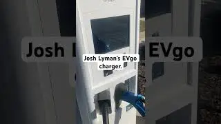 Plugging in at EVgo charger named after Josh Lyman. #electricvehicle #charging #whatsnext