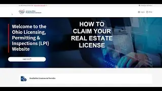 How Ohio Realtors can claim their license by setting up an Ohio ID and claim license in LPI system