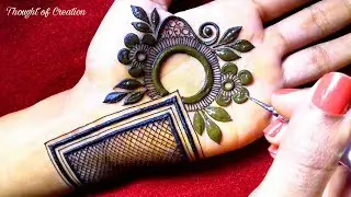 Simple Unique New Henna  Design for Front Hand |Thought of Creation