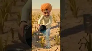Farmer farming in any condition #shorts #farmer#wonderkid animations