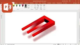 How to create Devils Fork (Impossible Trident) in Microsoft PowerPoint (Tutorial)