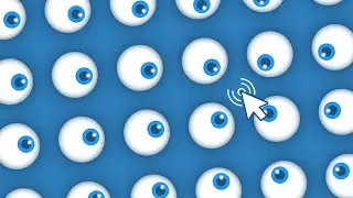 Animated Eyes Follow Mouse Cursor 03 | Vanilla Javascript Mousemove @OnlineTutorialsYT
