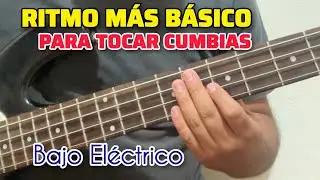 Cómo TOCAR el RITMO más BÁSICO de CUMBIA en Bajo Eléctrico? | Ritmo y ADORNOS