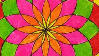 How to make a geometrical eye mandala || How to draw mandala for beginners #mandala