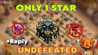 ONLY 1 STAR TH17 LEGEND BASE + REPLAY | LAST TOWNHALL17 WAR BASE LINK | ANTI 1 STAR TH17 WAR BASE