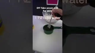 How to make fake powder milk for reborn dolls fake powder formula #reborn #diy