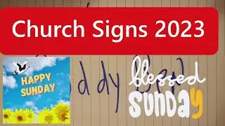 Church Signs 2023