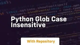 python glob case insensitive