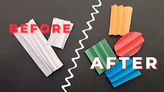 How to quickly make an accordion out of paper