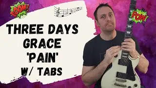 How To Play Pain By Three Days Grace Guitar Lesson + Tutorial