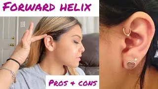 FORWARD HELIX PIERCING | Vlogmas day 10