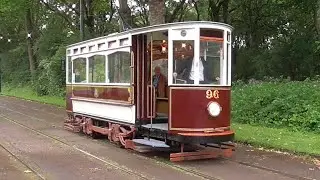 Heaton Park Tramway, Manchester - a ride on Hull 96 tramcar - Middleton Road to Lakeside