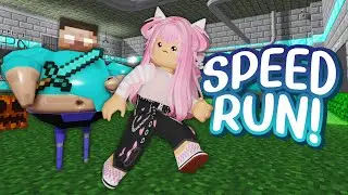 SPEED RUN Herobrine BARRY'S PRISON RUN! | Roblox Obby