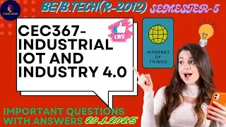 CEC367-Industrial IoT and Industry 4.0 Important Questions with Answers in Tamil | R-2021 | Sem 5