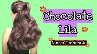 Tendencia cabello color Chocolate Lila
