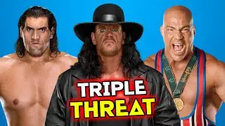 WWE Kurt Angle vs. The Great Khali vs. The Undertaker - Triple Threat Elimination Match