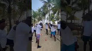 Team bonding experience at La Campagne Tropicana Beach Resort. #motherlandbeckons #gametime