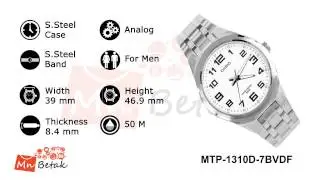 CASIO Watch MTP-1310D-7BVDF ساعه يد رجالى كاسيو MnBetak.com Official Video