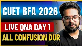BFA Entrance 2026 Live QNA Day 1 Ask aything