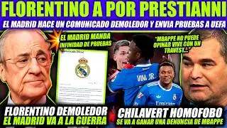 💣 &iexcl;BOMBAZO MUNDIAL! FLORENTINO REVIENTA A PRESTIANNI EN UN COMUNICADO - CHILAVERT INSULTA A MBAPPE