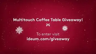 Multitouch Coffee Table Giveaway 2017