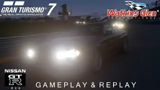 Gran Turismo 7 - Nissan Skyline GT-R R34 at Watkins Glen Long Course (Gameplay & Replay)