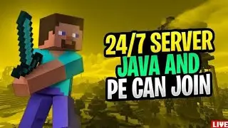 Join My NEW Public Minecraft Server 😍 | Java & Bedrock | 24/7
