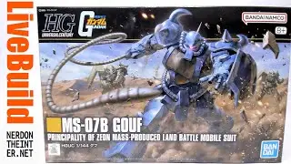 Gundam Universal Century #196 - MS-07B Gouf | 1/144 HG Bandai Kit | LiveBuild