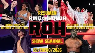 &iexcl;THE SWIRL QUIERE DOMINAR ROH! | ROH Ring Of Honor | 22 Enero 2026 | RESUMEN Y RESULTADOS