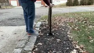 48 Inch Handle Steel Tamper, Heavy Duty Garden Tamper Tool Review, Used for backyard grass seeding p