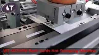 WT-007HPM Hologram Security Label And Signature Panel Hot Stamping Machine For VISA Bank Credit Card
