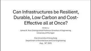 Dr. Victor Li, University of Michigan [18 August 2025]