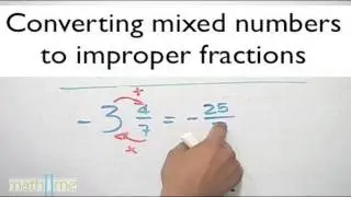 Converting mixed numbers to improper fractions - HD