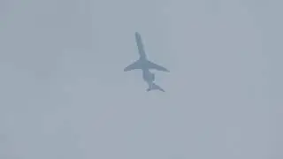 American Airlines CRJ-700 flying over my house after departing from White Plains.