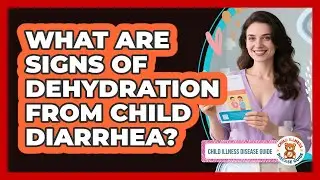 What are signs of dehydration from child diarrhea?