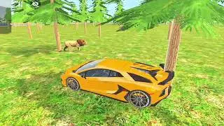 Lamborghini vs  lion 👈😱Train 😲 | Indian Theft Auto New Gameplay 2026