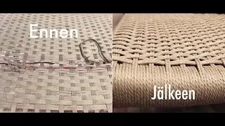 Paperinarun vaihtaminen tanskalaiseen tuoliin
