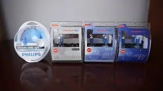 Philips DiamondVision, M-TECH Platinum, SuperWhite, XenonBlue